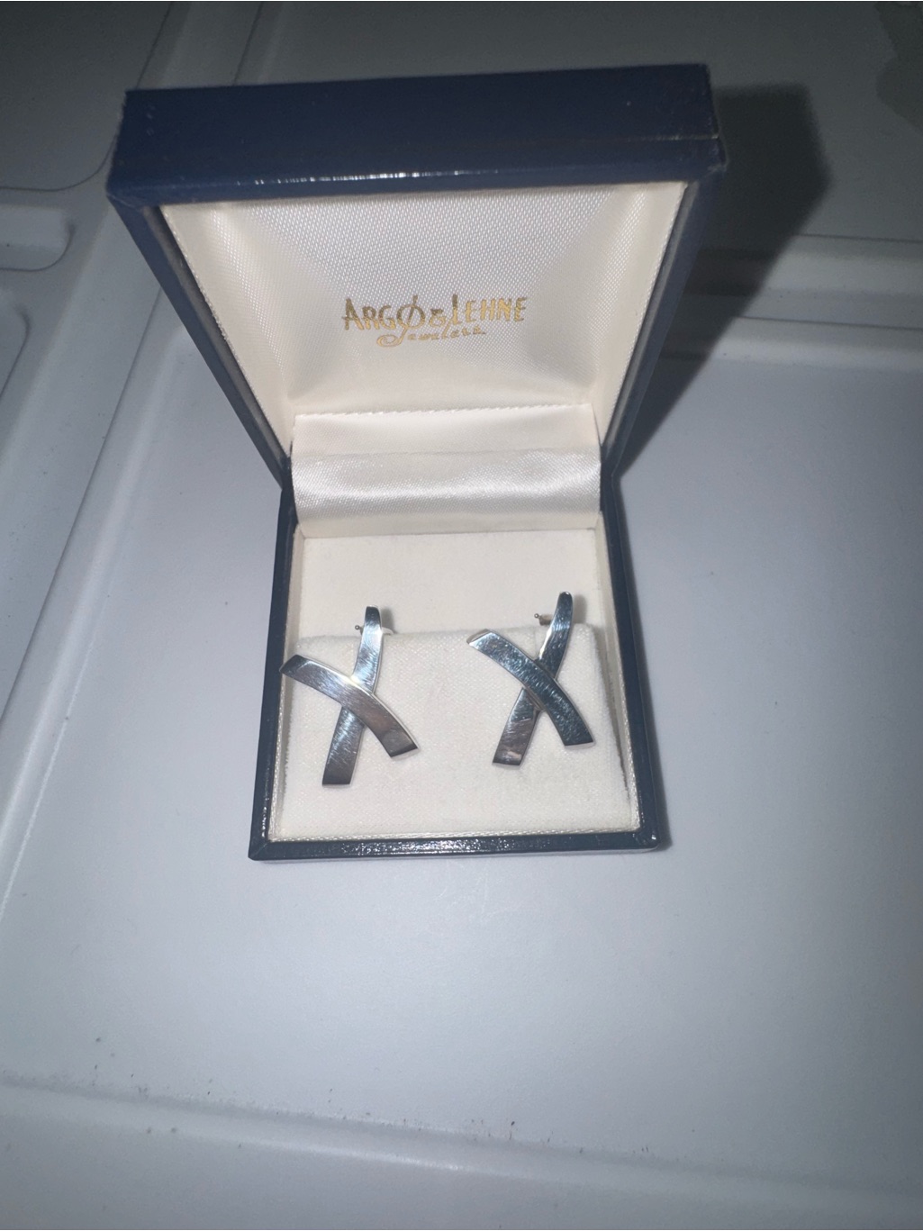 Tiffany & Co. Paloma Picasso Sterling Silver "X" Earrings